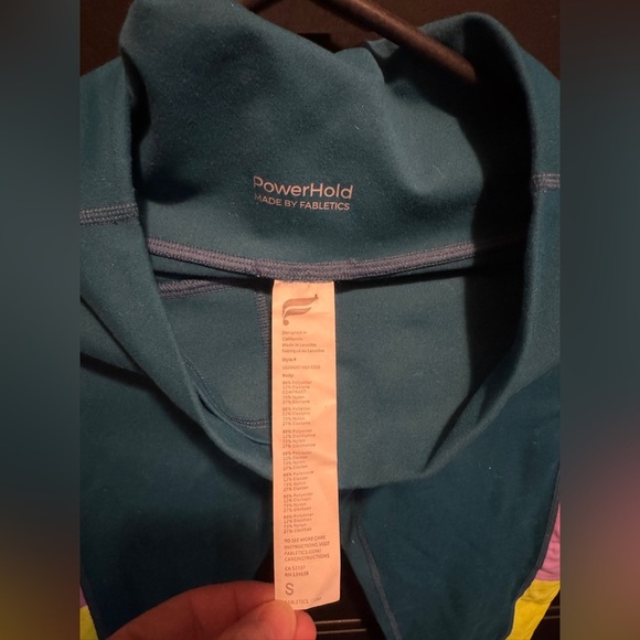 Fabletics Women's On-The-Go High-Waisted Powerhold Colorblock Leggings - Picture 3 of 4